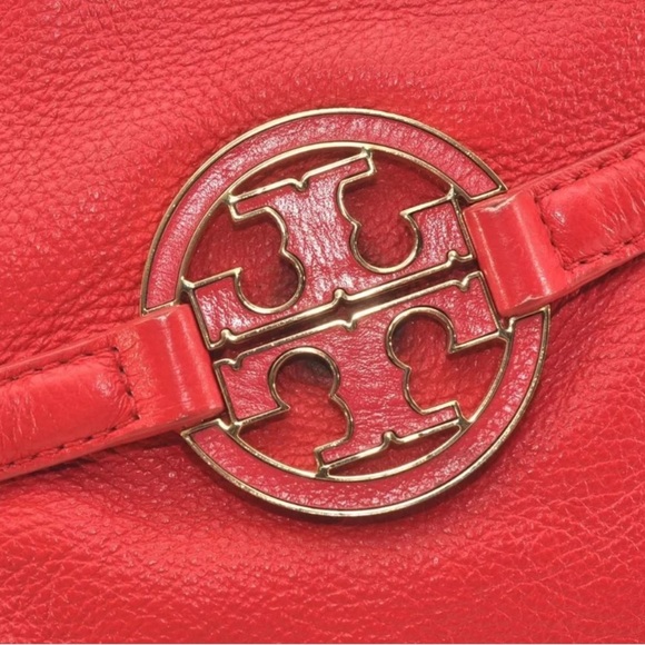 TORY BURCH Carnival Red Amanda Leather 2Way Shoulder/Hobo Tote Bag | PRELOVED ❤️ - Picture 11 of 16